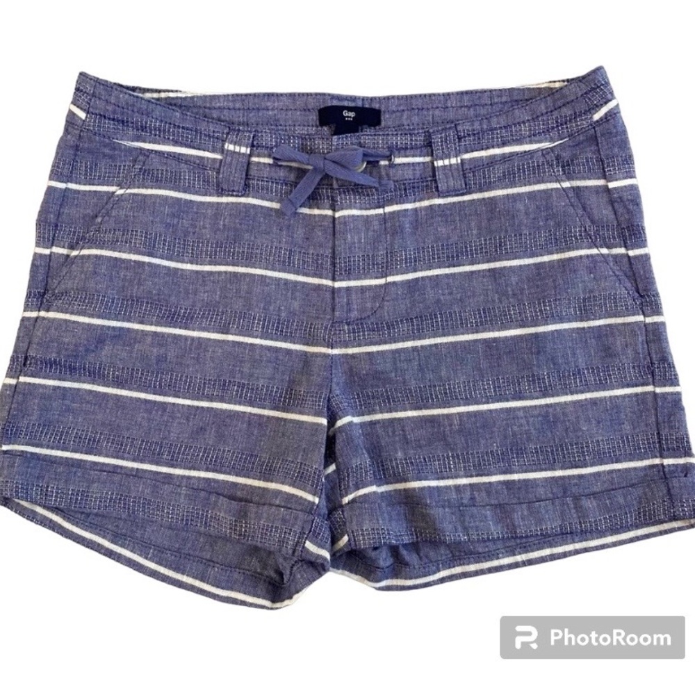 Women’s Gap Shorts Blue With White Stripes Size 0